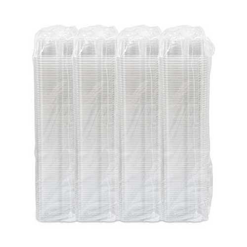 Dart TamperGuard Snack Boxes, 3 Compartments, 6.3 x 6.3 x 2.6, Clear, Plastic, 300/Carton (SBTG3W)