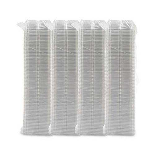 Dart TamperGuard Snack Boxes, 4 Compartments, 6.3 x 6.3 x 2.6, Clear, Plastic, 300/Carton (SBTG4)