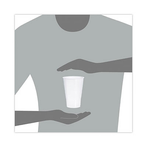 Dart High-Impact Polystyrene Cold Cups, 16 oz, Plastic, Translucent, 50/Pack (Y16TPK)