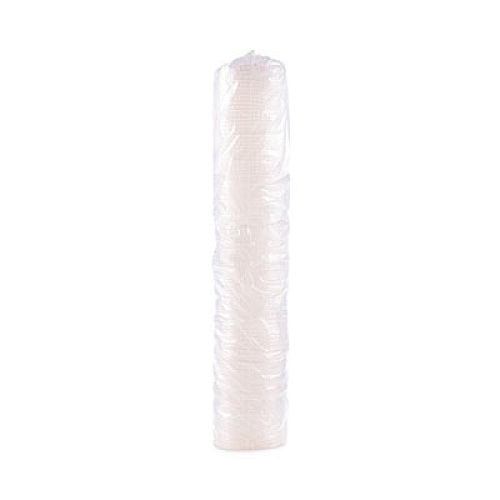 SOLO Polystyrene Plastic Flat Straw-Slot Cold Cup Lids, Fits 28 oz Cold Cups, Translucent, 960/Carton (L28BNR)