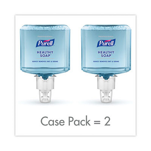 PURELL Healthcare HEALTHY SOAP Ultramild Foam Refill, For ES4 Dispensers, Clean and Fresh Scent, 1,200 mL, 2/Carton (507502)