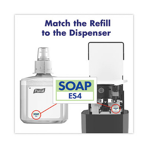 PURELL Healthcare HEALTHY SOAP Ultramild Foam Refill, For ES4 Dispensers, Clean and Fresh Scent, 1,200 mL, 2/Carton (507502)