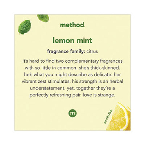 Method Foaming Hand Wash, Lemon Mint Scent, 10 oz (01162)