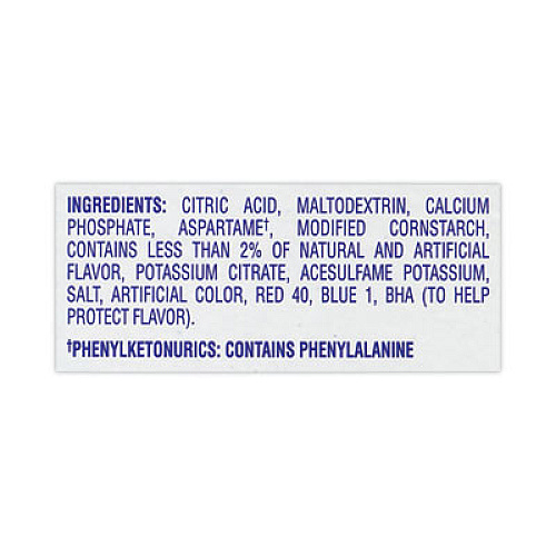 Crystal Light On-The-Go Sugar-Free Drink Mix, Fruit Punch, 0.11 oz Single-Serving Tubes, 30/Box, 2 Boxes/Carton (30700156)