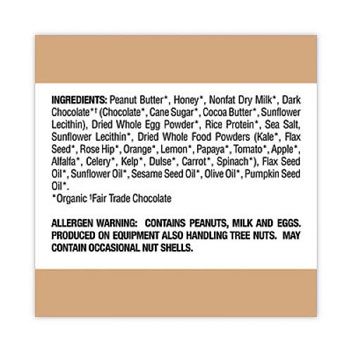 Perfect Bar Refrigerated Protein Bar, Dark Chocolate Peanut Butter with Sea Salt, 2.3 oz Bar, 16/Carton (30700247)