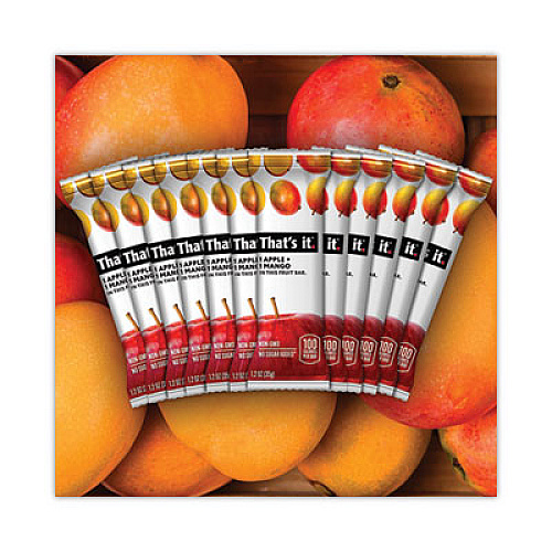 Thats it. Nutrition Bar, Gluten Free Apple and Mango Fruit, 1.2 oz Bar, 12/Carton (30700257)