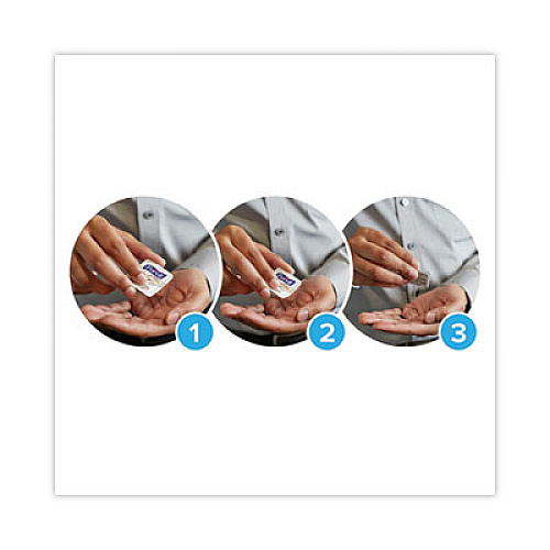 PURELL Advanced Hand Sanitizer Single Use, Gel, 1.2 mL Packet, Fragrance-Free, 125/Box, 12 Box/Carton (9630125NSCT)