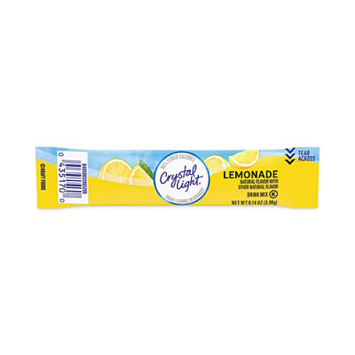 Crystal Light Flavored Drink Mix Pitcher Packs, Lemonade, 0.14 oz Packets, 16 Packets/Pouch, 1 Pouch/Carton (22000552)