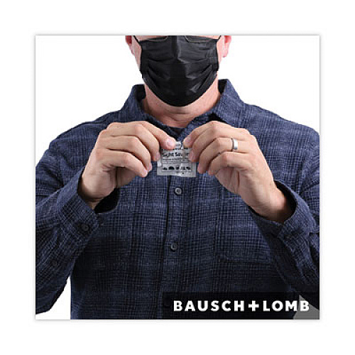 Bausch & Lomb Sight Savers Respirator and Equipment Wipes, Cloth, 5 x 8, Unscented, White, 100/Box (8595)
