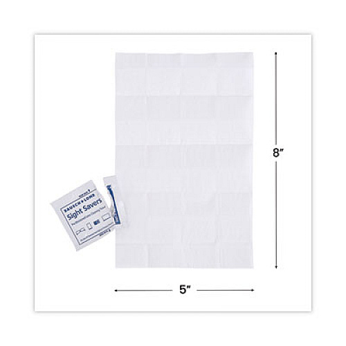 Bausch & Lomb Sight Savers Premoistened Lens Cleaning Tissues, 8" x 5", 100/Box (8574GM)