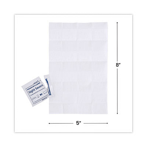 Bausch & Lomb Sight Savers Premoistened Lens Cleaning Tissues, 8 x 5, 100/Box, 10 Box/Carton (8574GMCT)