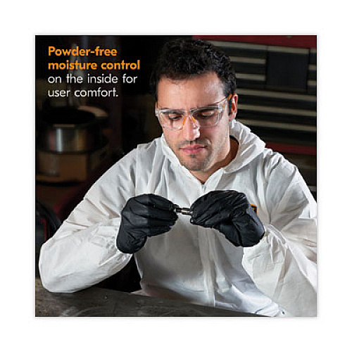 KleenGuard G10 Kraken Grip Nitrile Gloves, Powder-Free, X-Large, 6 mil Thick, 9.5" Long, Black, 90/Box, 10 Boxes/Carton (49278)
