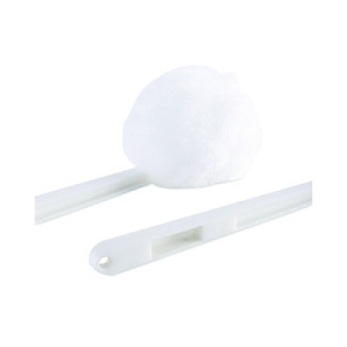 Boardwalk Deluxe Toilet Bowl Mop, 12" Handle, 2" Mop Head, White, 25/Carton (00160)