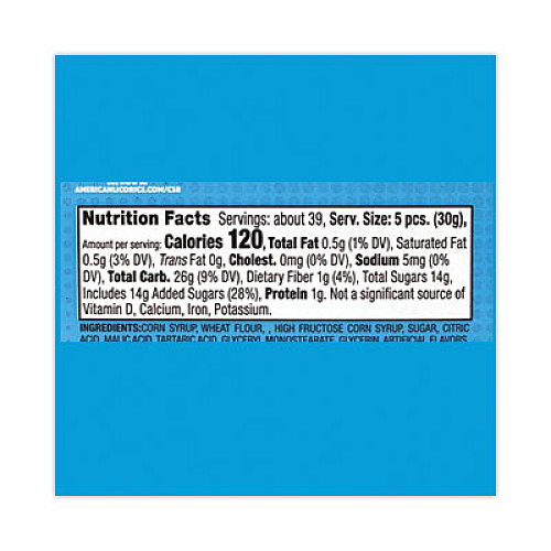 Sour Punch Twists, Variety, 2.59 lb Tub, Approx. 210 Pieces (20916848)