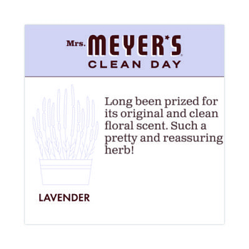 Mrs. Meyer's Multi Purpose Cleaner, Lavender Scent, 16 oz Spray Bottle, 6/Carton (323568)