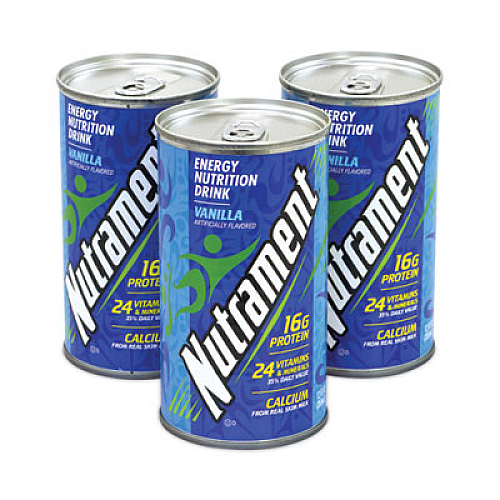 Nutrament Energy Nutrition Drink, Vanilla, 12 oz Can, 12/Carton (20902579)