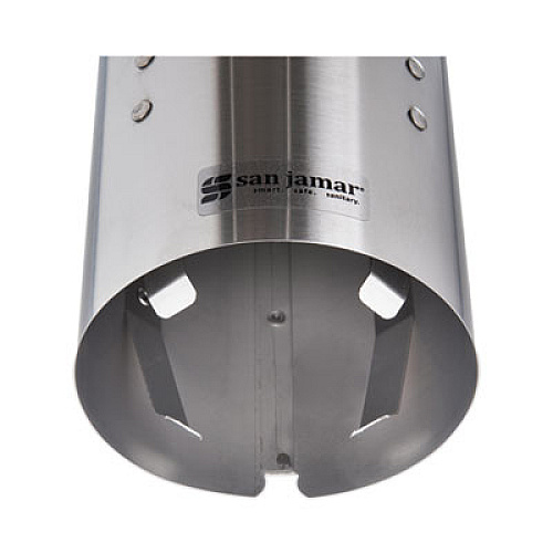 San Jamar Water Cup Dispenser with Removable Cap, For 4.5 oz to 7 oz Cone and 6 oz to 12 oz Flat Cups, Stainless Steel, 6/Carton (C3250SSCT)