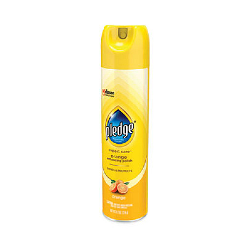 Pledge Furniture Polish, Orange Clean Scent, 9.7 oz Aerosol Spray (336385EA)