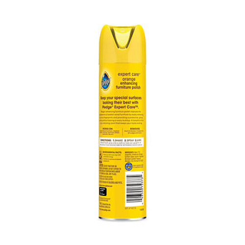 Pledge Furniture Polish, Orange Clean Scent, 9.7 oz Aerosol Spray (336385EA)