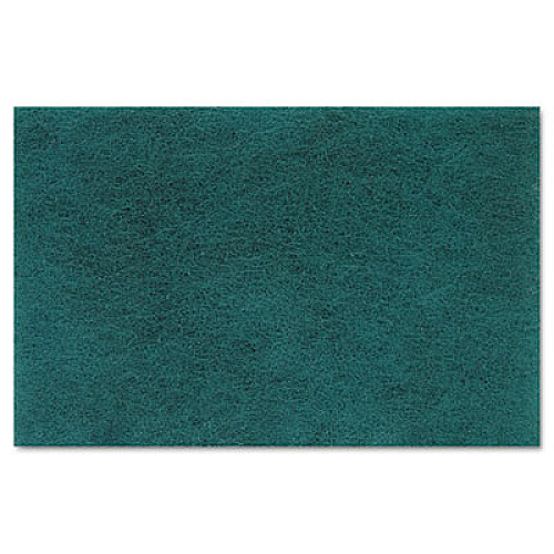 Boardwalk Medium-Duty Scouring Pad, 6 x 9, Green, 20/Carton (196)