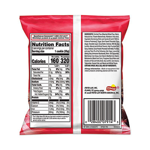 Grandma's Big Chocolate Brownie, 2.5 oz Packet, 2 Brownies/Pack, 60 Packs/Carton (29500062)