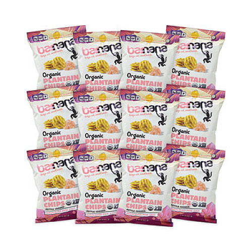 Barnana Himalayan Pink Sea Salt Plantain Chips, 2 oz Bags, 12/Pack (60730318)