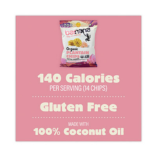 Barnana Himalayan Pink Sea Salt Plantain Chips, 2 oz Bags, 12/Pack (60730318)