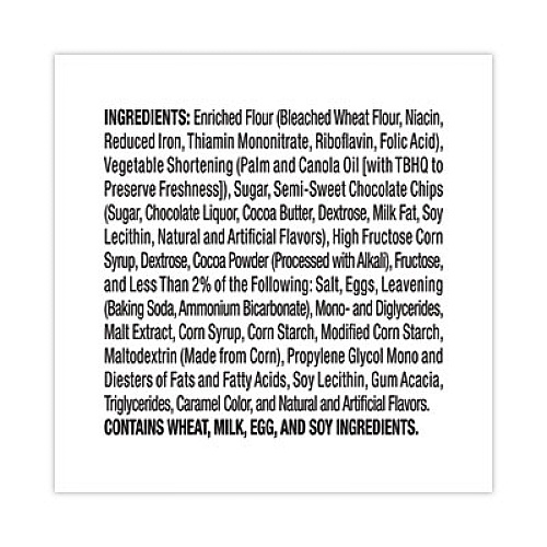 Grandma's Big Chocolate Brownie, 2.5 oz Packet, 2 Brownies/Pack, 60 Packs/Carton (29500062)