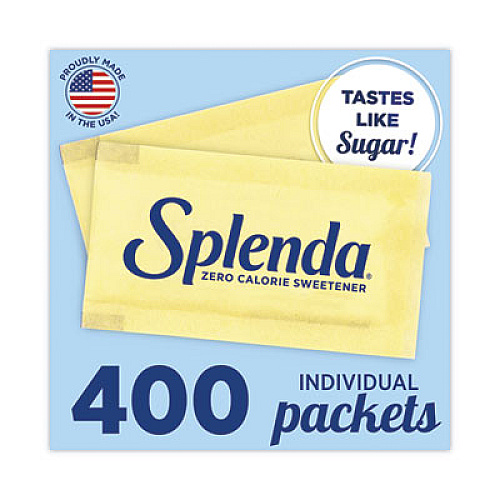 Splenda No Calorie Sweetener, 0.04 oz Packet, 400/Box, 6 Boxes/Carton (200411CT)