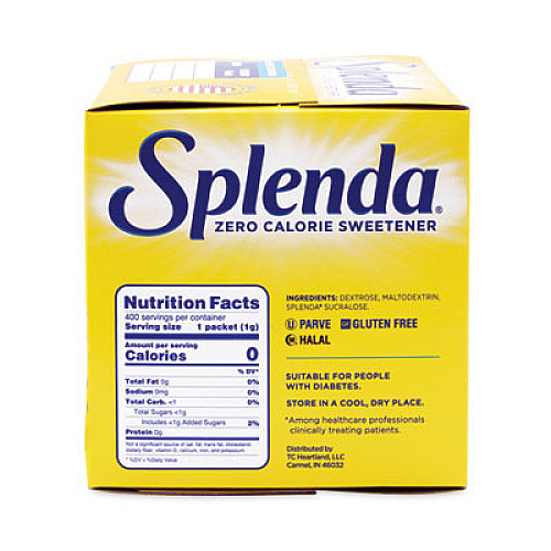 Splenda No Calorie Sweetener, 1 g Packet, 400/Box (200411)