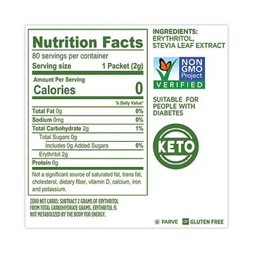 Splenda No Calorie Sweetener, 2 g Packet, 80/Box (001493)