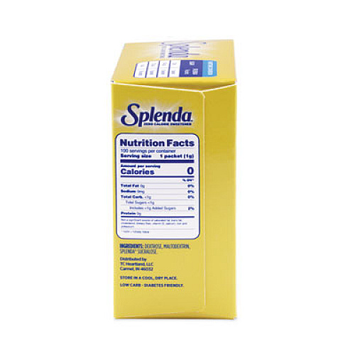 Splenda No Calorie Sweetener, 1 g Packet, 100/Box (200022)