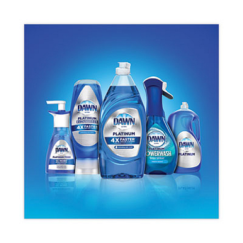 Dawn Platinum Liquid Dish Detergent, Refreshing Rain Scent, 32.7 oz Bottle, 8/Carton (01135)