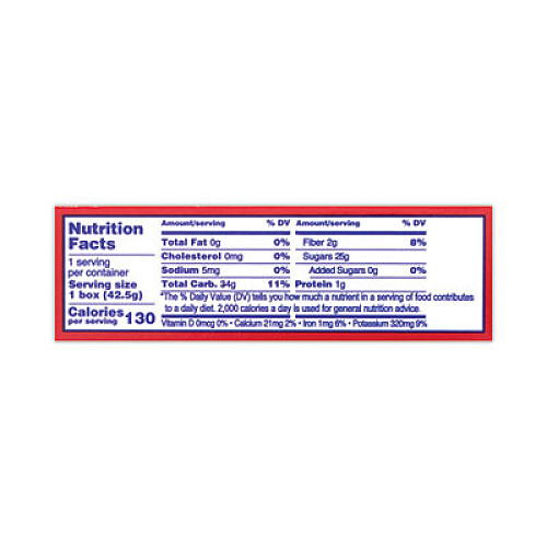 Lion California Seedless Raisins, 1.5 oz Box, 6/Pack (30801001)