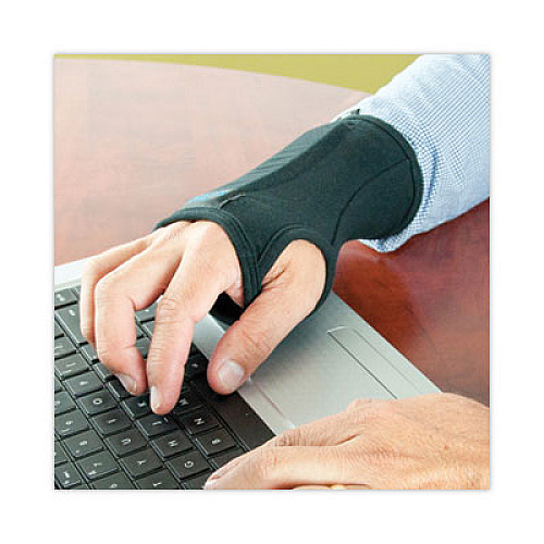 IMAK RSI SmartGlove Flexible Wrist Support Splint, Small, Fits Hands Up to 3.25" Wide, Black (A20125)
