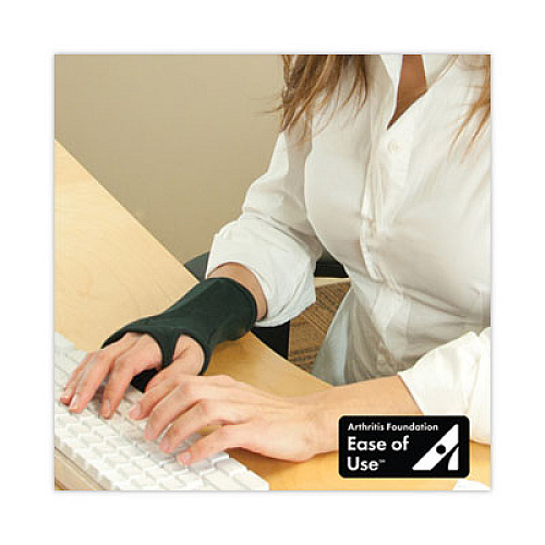 IMAK RSI SmartGlove Flexible Wrist Support Splint, Medium, Fits Hands Up to 3.75" Wide, Black (A20126)