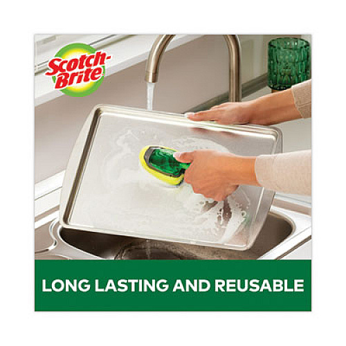 Scotch-Brite Soap-Dispensing Dishwand Sponge Refills, 2.9 x 2.2, Green, 2/Pack (4817RSC)