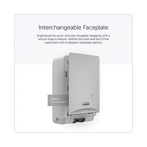 Kimberly-Clark Professional* ICON Faceplate for Automatic Soap and Sanitizer Dispenser, 8.25 x 22 x 12.12, Silver Mosaic (58764)