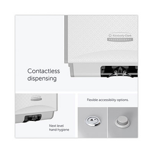 Kimberly-Clark Professional* ICON Automatic Soap and Sanitizer Dispenser, 1.2 L, 8.06 x 14.18 x 4.75, White Mosaic (58714)