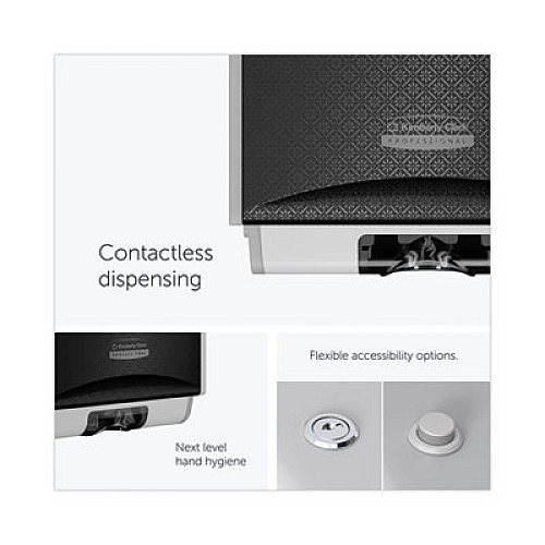 Kimberly-Clark Professional* ICON Automatic Soap and Sanitizer Dispenser, 1.2 L, 8.06 x 14.18 x 4.75, Black Mosaic (58724)