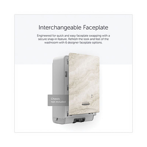 Kimberly-Clark Professional* ICON Faceplate for Automatic Soap and Sanitizer Dispenser, 8.25 x 22 x 12.12, Warm Marble (58794)