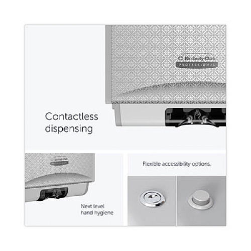 Kimberly-Clark Professional* ICON Automatic Soap and Sanitizer Dispenser, 1.2 L, 8.06 x 14.18 x 4.75, Silver Mosaic (53694)