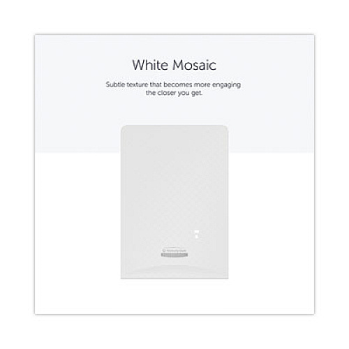 Kimberly-Clark Professional* ICON Faceplate for Automatic Soap and Sanitizer Dispenser, 8.25 x 22 x 12.12, White Mosaic (58774)