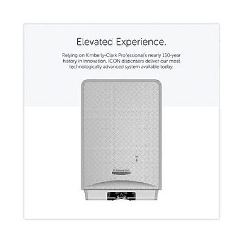 Kimberly-Clark Professional* ICON Automatic Soap and Sanitizer Dispenser, 1.2 L, 8.06 x 14.18 x 4.75, Silver Mosaic (53694)