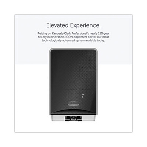 Kimberly-Clark Professional* ICON Automatic Soap and Sanitizer Dispenser, 1.2 L, 8.06 x 14.18 x 4.75, Black Mosaic (58724)