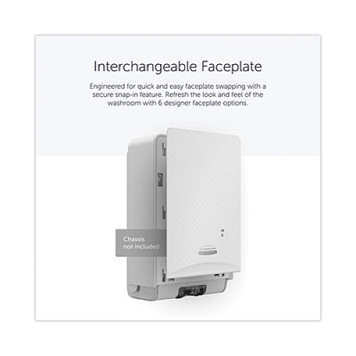 Kimberly-Clark Professional* ICON Faceplate for Automatic Soap and Sanitizer Dispenser, 8.25 x 22 x 12.12, White Mosaic (58774)