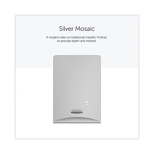 Kimberly-Clark Professional* ICON Faceplate for Automatic Soap and Sanitizer Dispenser, 8.25 x 22 x 12.12, Silver Mosaic (58764)