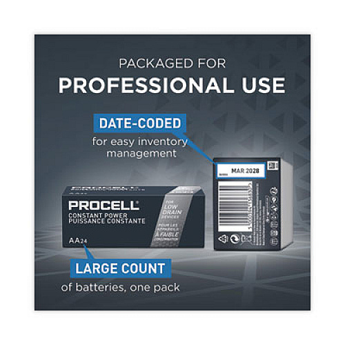 Procell Professional Alkaline AA Batteries, 24/Box (PC1500BKD)