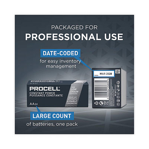 Procell Professional Alkaline AA Batteries, 144/Carton (PC1500CT)