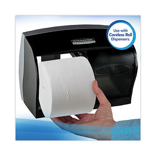 Scott Essential Extra Soft Coreless Standard Roll Bath Tissue, Septic Safe, 2-Ply, White, 800 Sheets/Roll, 36 Rolls/Carton (07001)